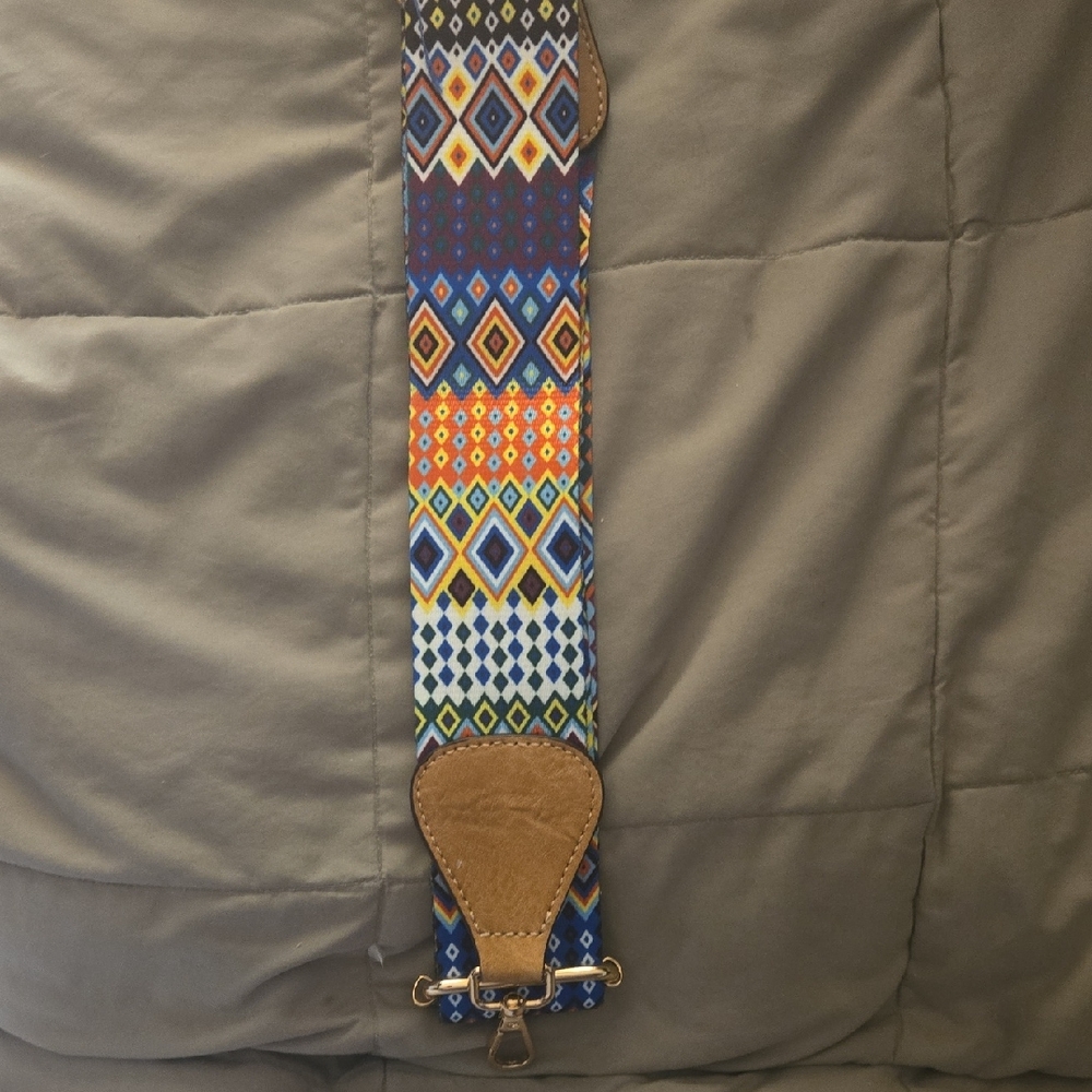 Multicolor Patterned Bag Strap